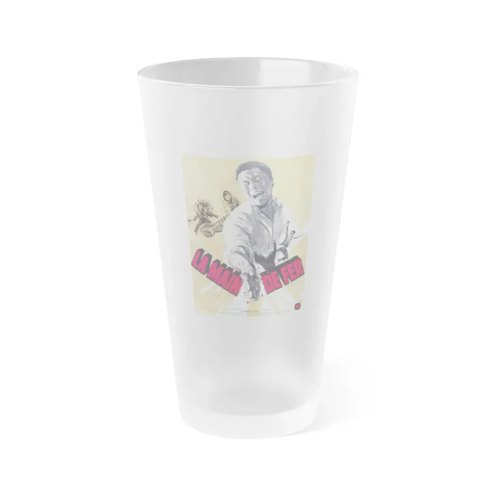 5 FINGERS OF DEATH (FRENCH) 1972 Movie Poster - Frosted Pint Glass 16oz Default Title - Go Mug Yourself
