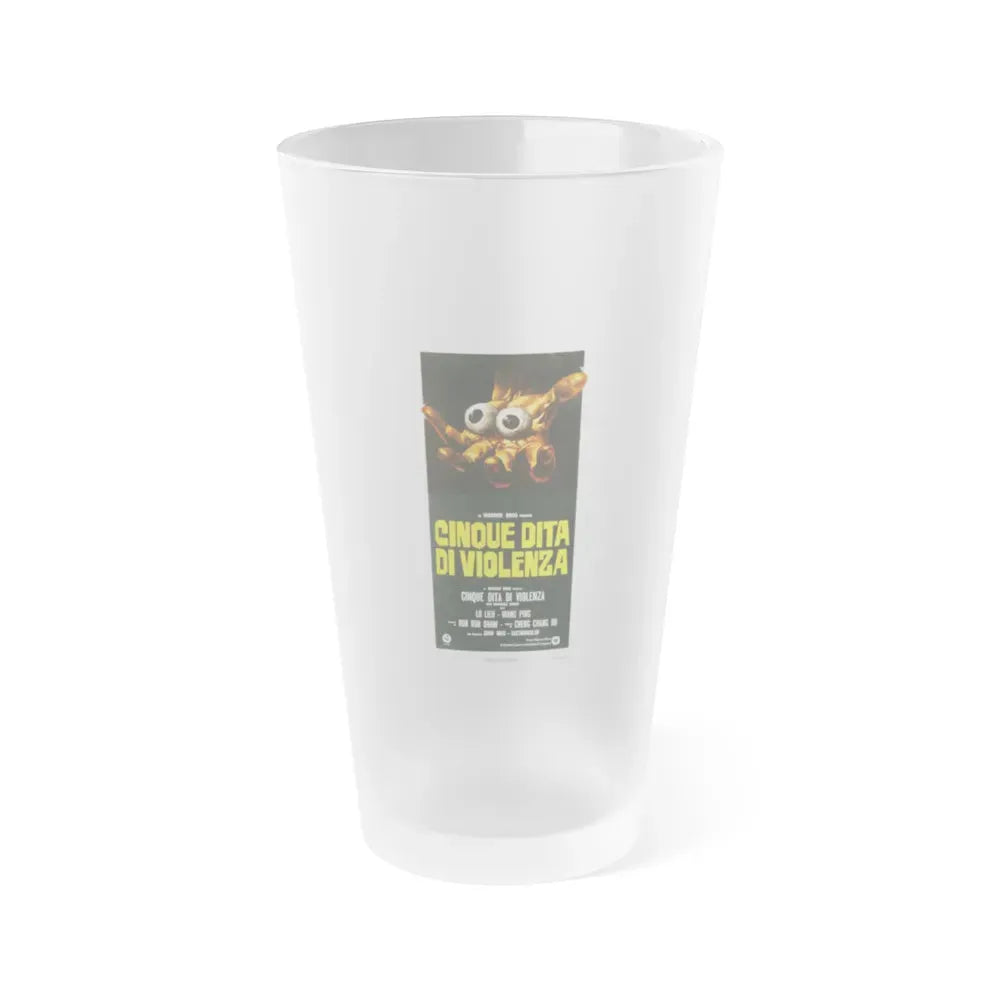 5 FINGERS OF DEATH (ITALIAN) 1972 Movie Poster - Frosted Pint Glass 16oz Default Title - Go Mug Yourself