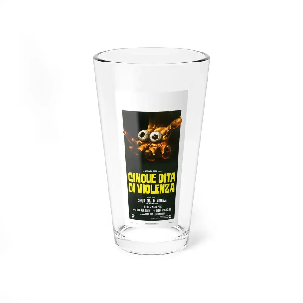 5 FINGERS OF DEATH (ITALIAN) 1972 Movie Poster - Pint Glass 16oz 16oz - Go Mug Yourself