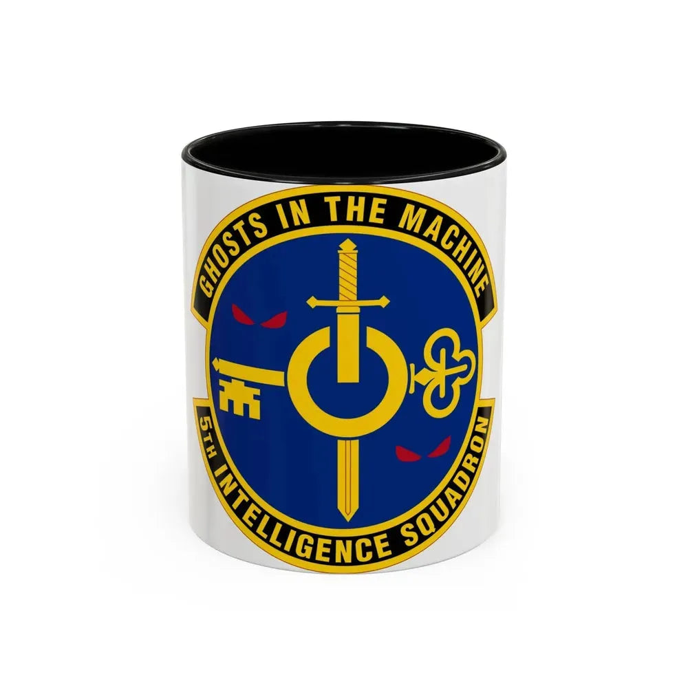 5 Intelligence Squadron ACC (U.S. Air Force) Accent Coffee Mug 11oz Black - Go Mug Yourself
