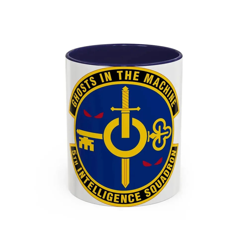 5 Intelligence Squadron ACC (U.S. Air Force) Accent Coffee Mug 11oz Navy - Go Mug Yourself