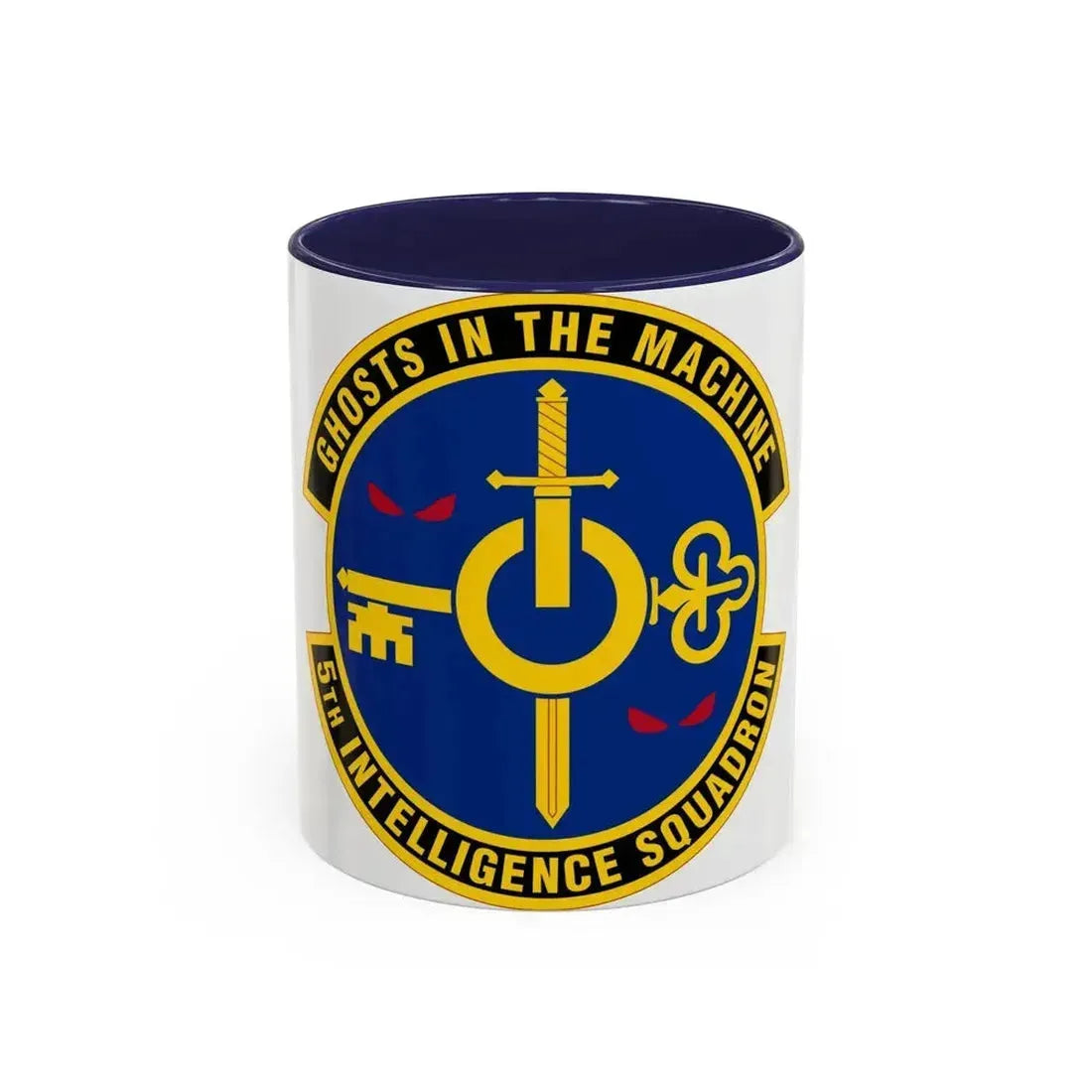 5 Intelligence Squadron ACC (U.S. Air Force) Accent Coffee Mug 11oz Navy - Go Mug Yourself