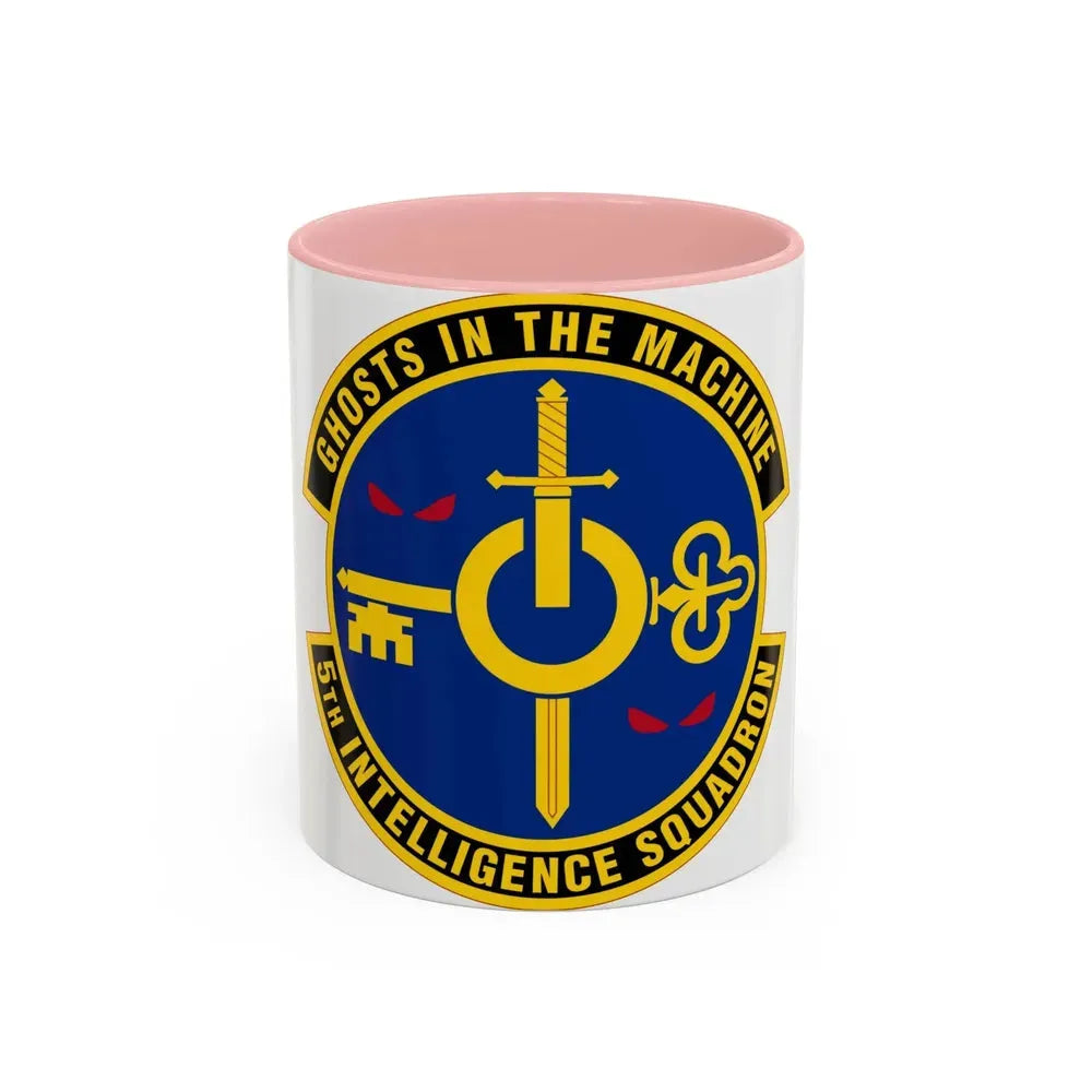 5 Intelligence Squadron ACC (U.S. Air Force) Accent Coffee Mug 11oz Pink - Go Mug Yourself