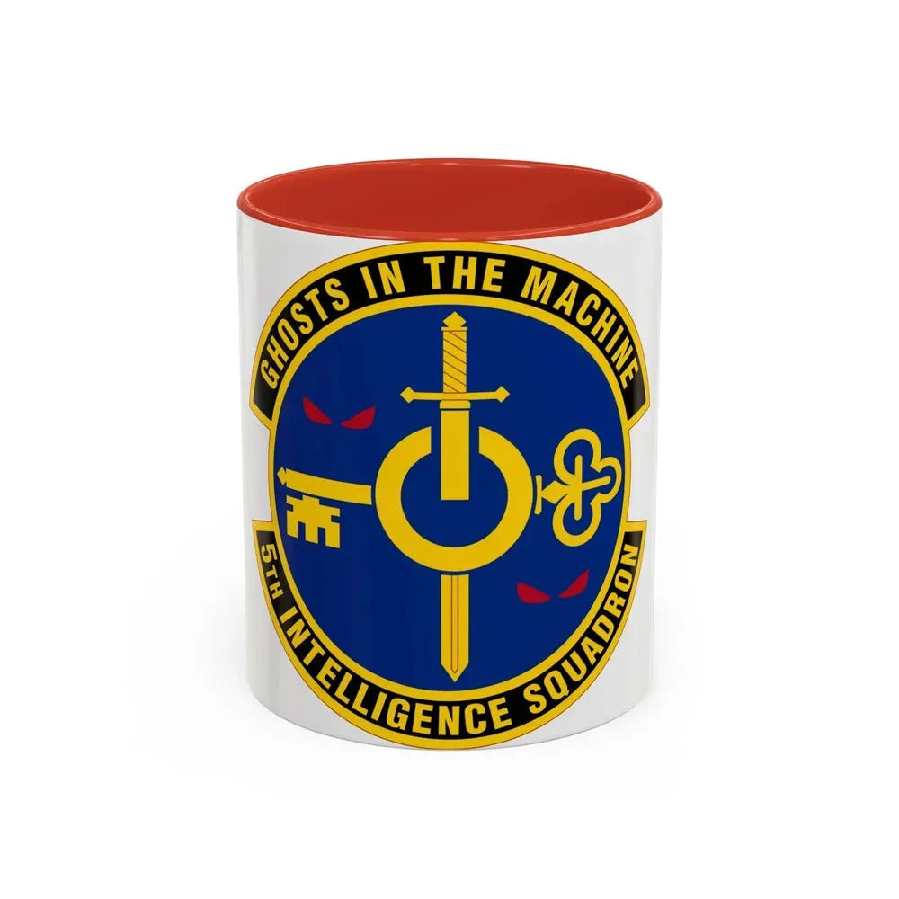 5 Intelligence Squadron ACC (U.S. Air Force) Accent Coffee Mug 11oz Red - Go Mug Yourself