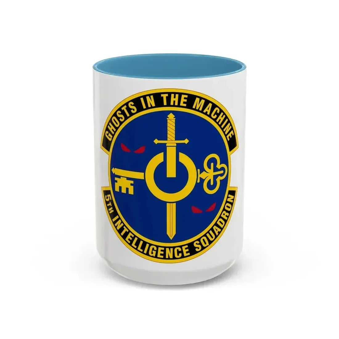 5 Intelligence Squadron ACC (U.S. Air Force) Accent Coffee Mug 15oz Light Blue - Go Mug Yourself