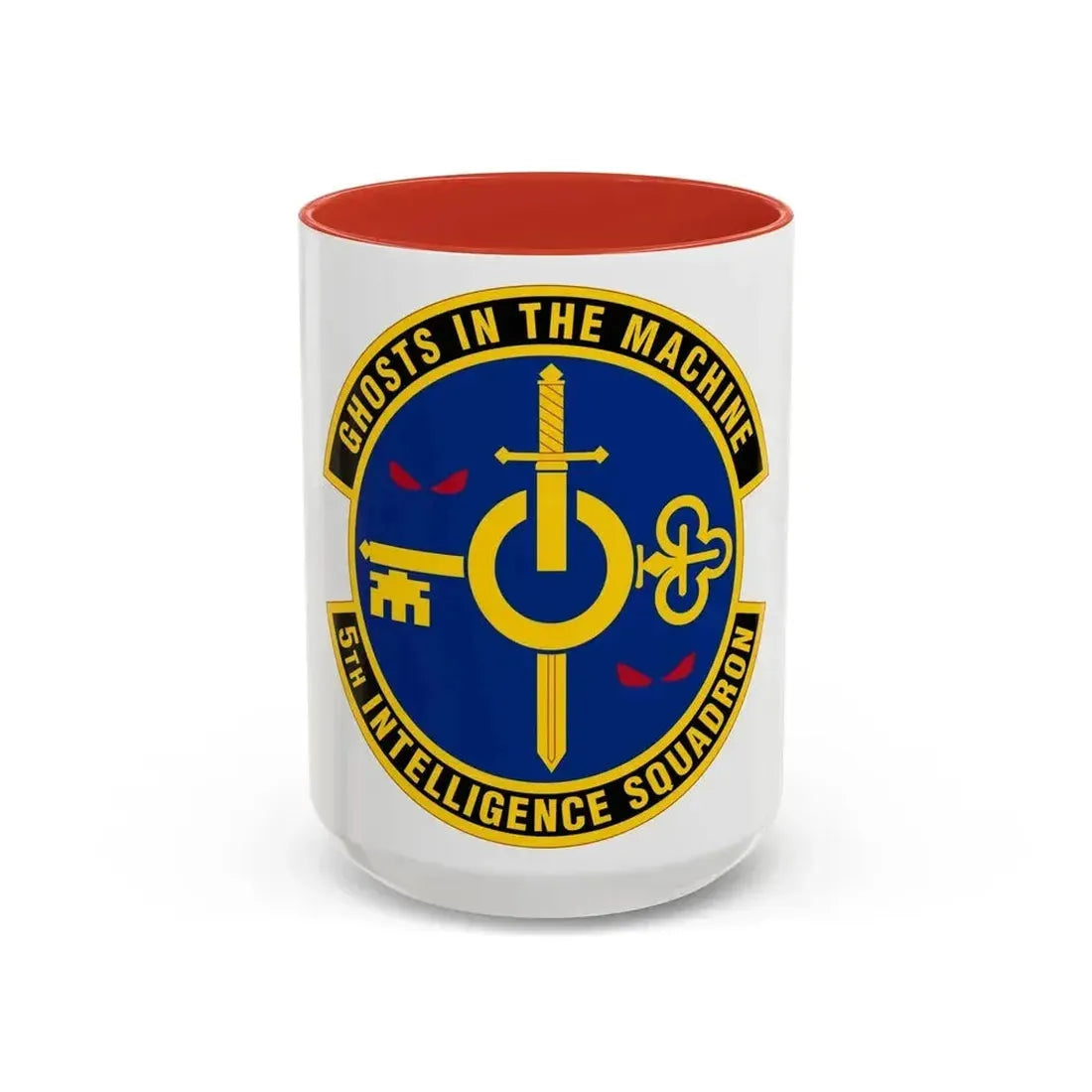 5 Intelligence Squadron ACC (U.S. Air Force) Accent Coffee Mug 15oz Red - Go Mug Yourself