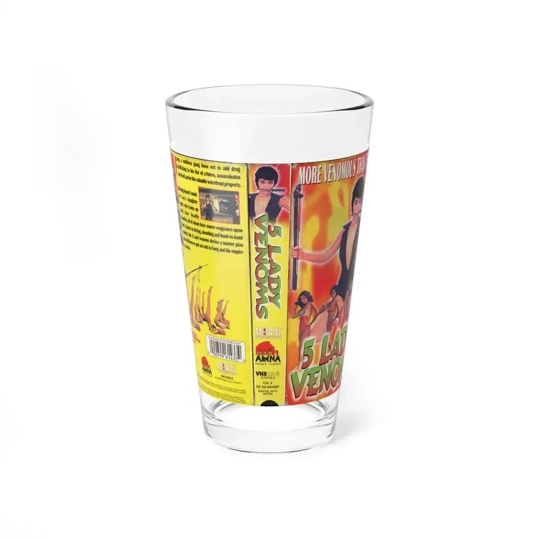 5 LADY VENOMS (VHS COVER) Pint Glass 16oz 16oz - Go Mug Yourself