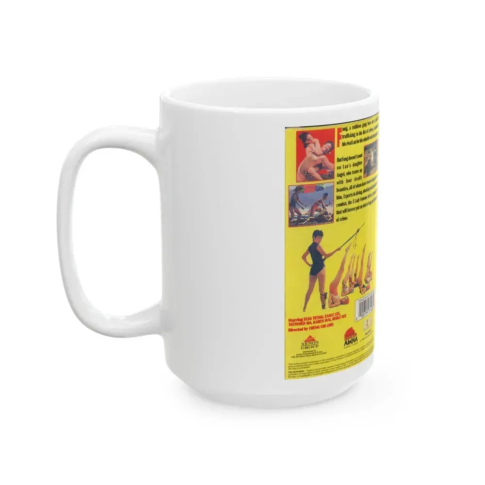 5 LADY VENOMS (VHS COVER) - White Coffee Mug - Go Mug Yourself