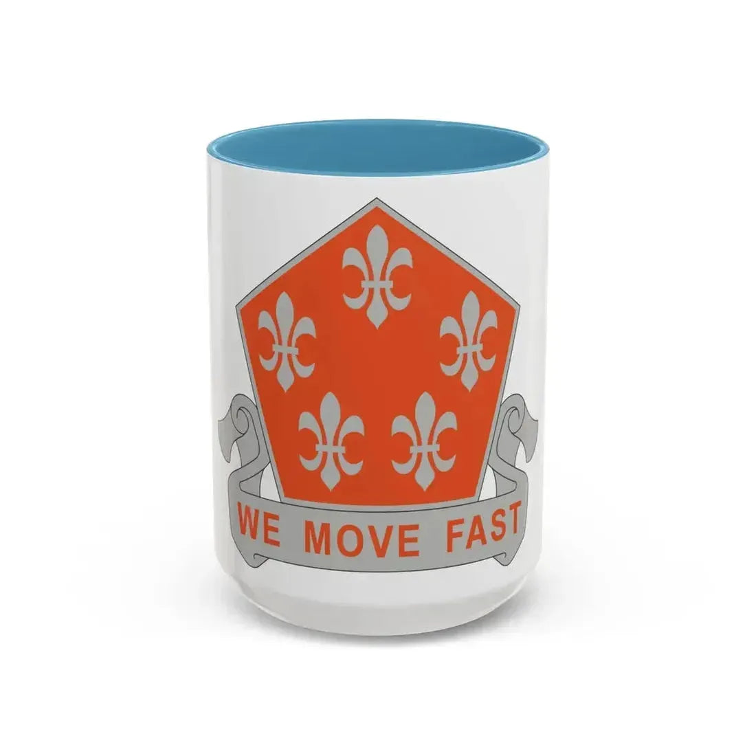 5 Signal Battalion (U.S. Army) Accent Coffee Mug 15oz Light Blue - Go Mug Yourself