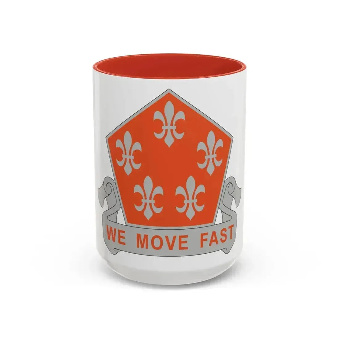 5 Signal Battalion (U.S. Army) Accent Coffee Mug 15oz Red - Go Mug Yourself