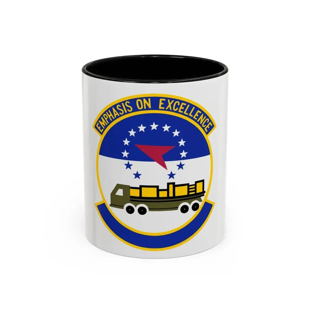 50 Aerial Port Squadron AFRC (U.S. Air Force) Accent Coffee Mug 11oz Black - Go Mug Yourself