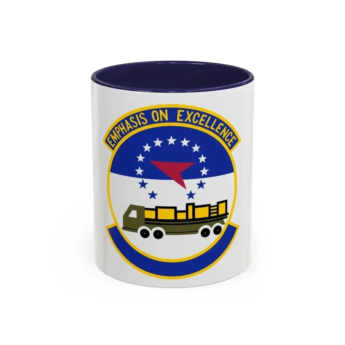 50 Aerial Port Squadron AFRC (U.S. Air Force) Accent Coffee Mug 11oz Navy - Go Mug Yourself