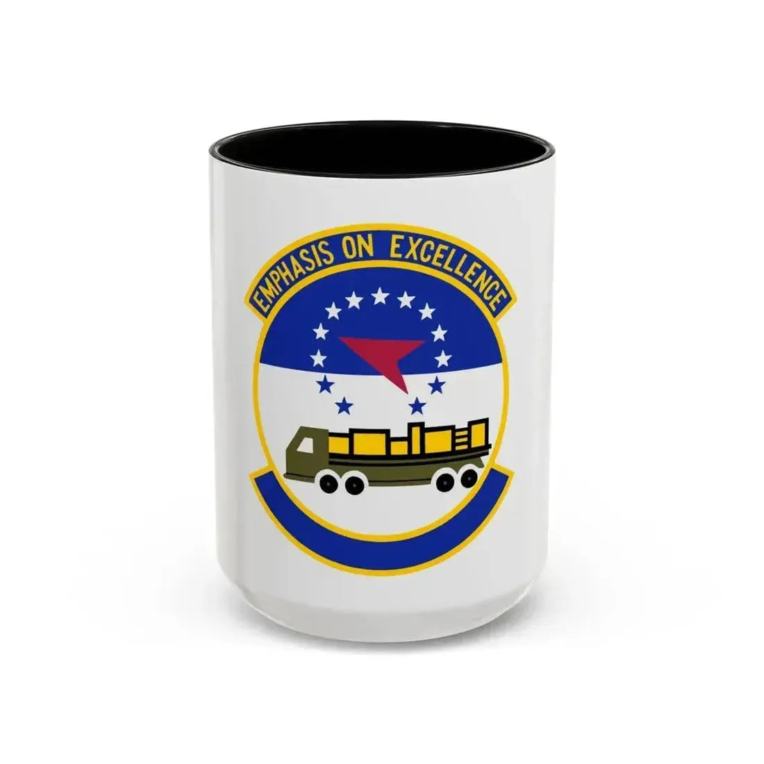 50 Aerial Port Squadron AFRC (U.S. Air Force) Accent Coffee Mug 15oz Black - Go Mug Yourself