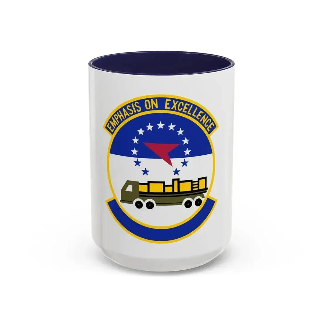 50 Aerial Port Squadron AFRC (U.S. Air Force) Accent Coffee Mug 15oz Navy - Go Mug Yourself