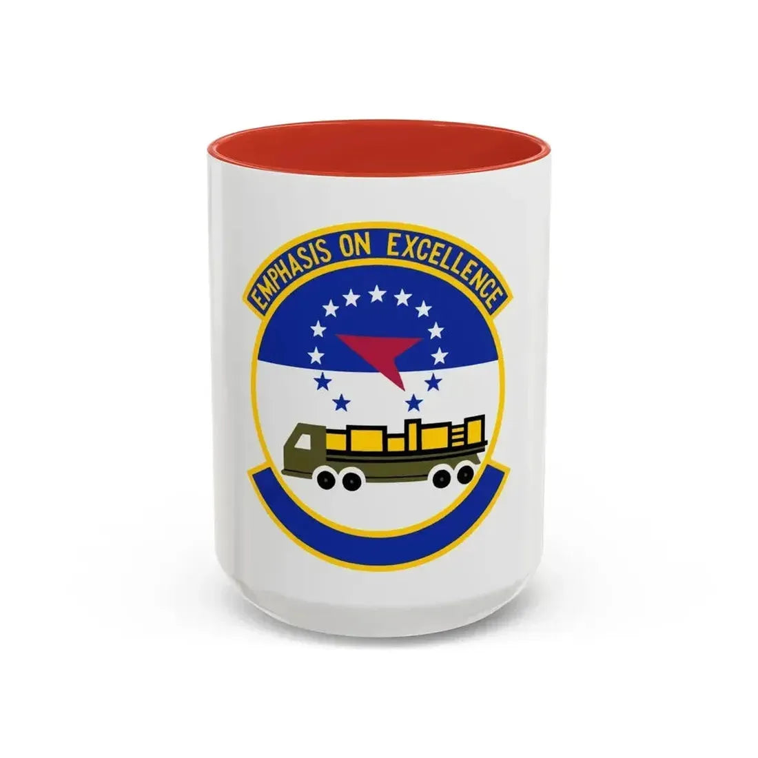50 Aerial Port Squadron AFRC (U.S. Air Force) Accent Coffee Mug 15oz Red - Go Mug Yourself