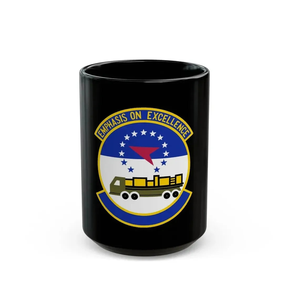 50 Aerial Port Squadron AFRC (U.S. Air Force) Black Coffee Mug - Go Mug Yourself