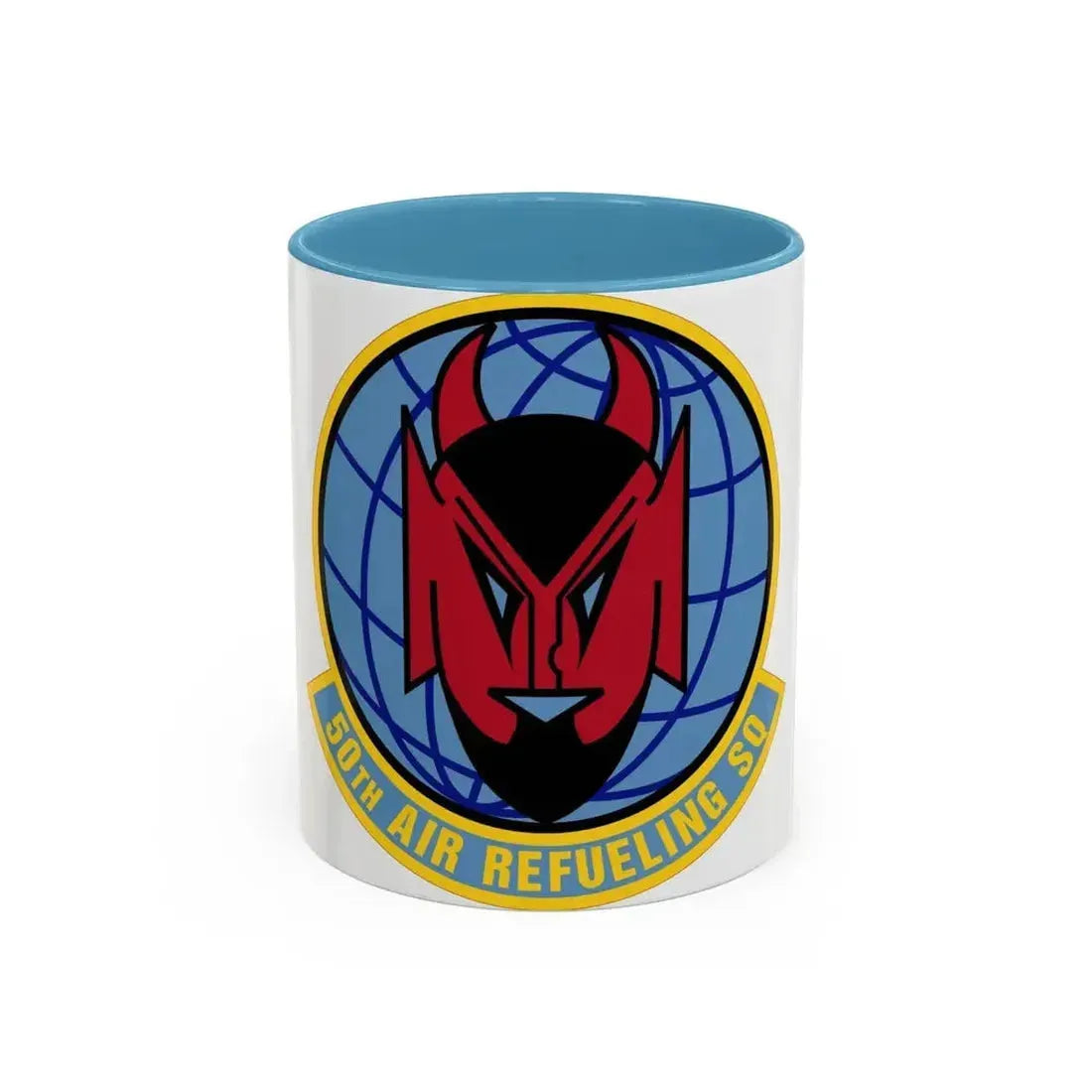 50 Air Refueling Squadron AMC (U.S. Air Force) Accent Coffee Mug 11oz Light Blue - Go Mug Yourself