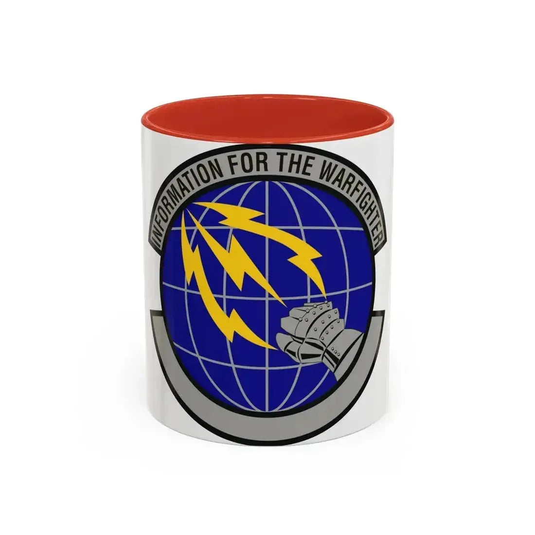 50 Communications Squadron USSF (U.S. Air Force) Accent Coffee Mug 11oz Red - Go Mug Yourself