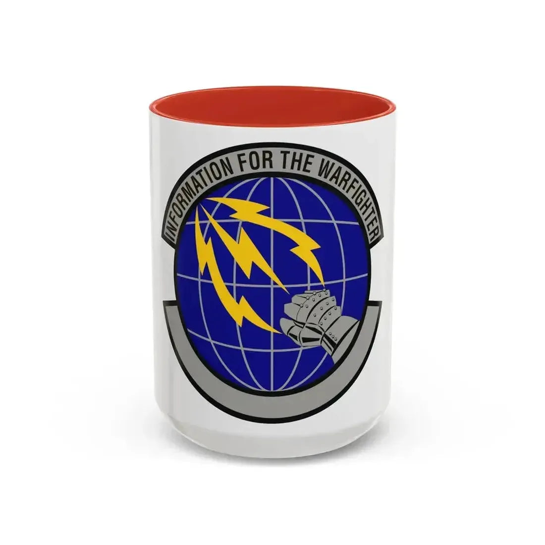 50 Communications Squadron USSF (U.S. Air Force) Accent Coffee Mug 15oz Red - Go Mug Yourself