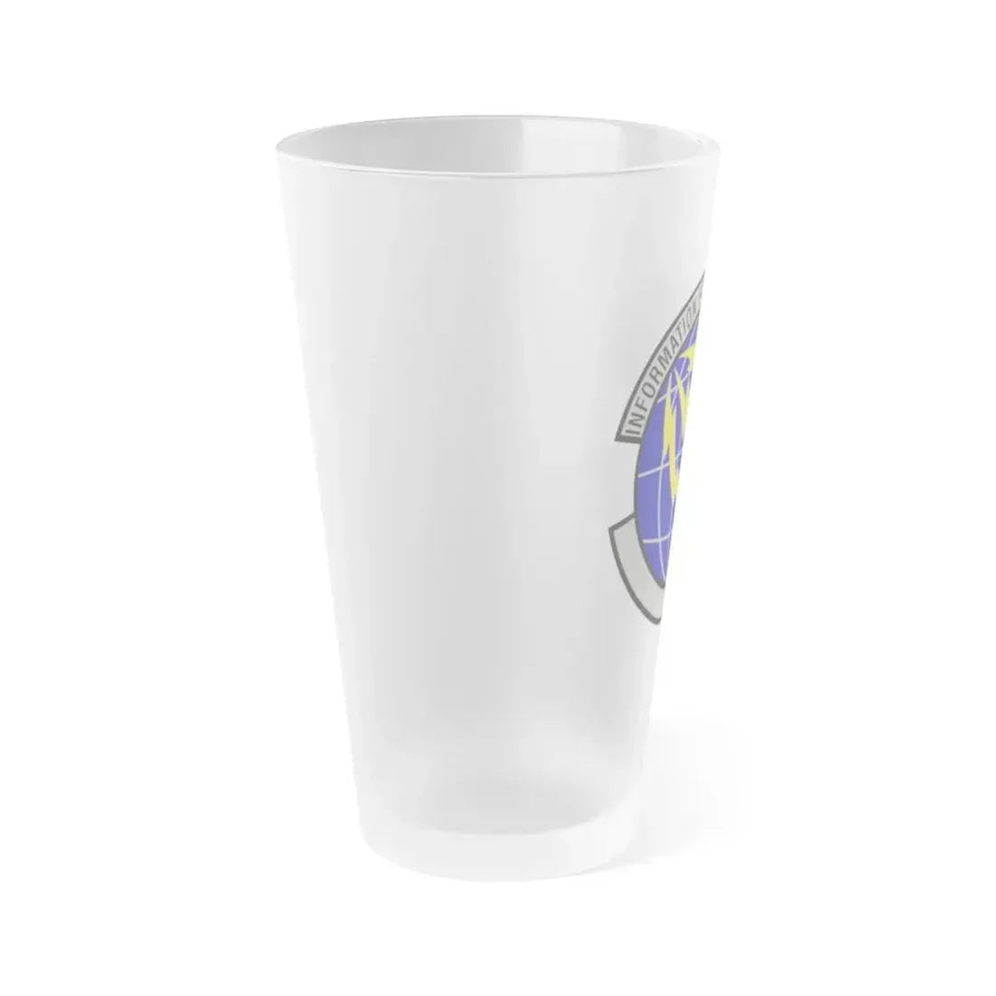 50 Communications Squadron USSF (U.S. Air Force) Frosted Pint Glass 16oz - Go Mug Yourself