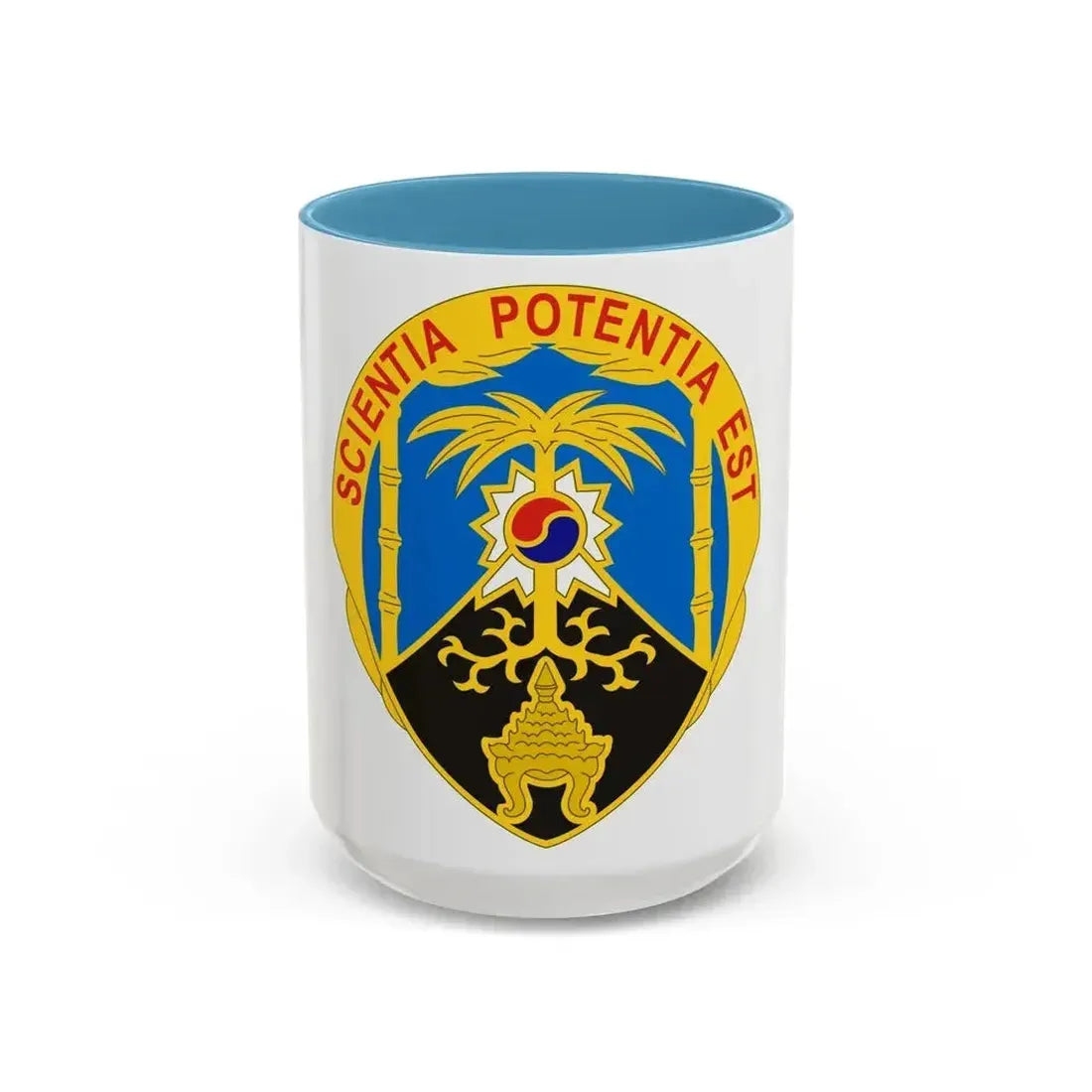 500 Military Intelligence Brigade 2 (U.S. Army) Accent Coffee Mug 15oz Light Blue - Go Mug Yourself