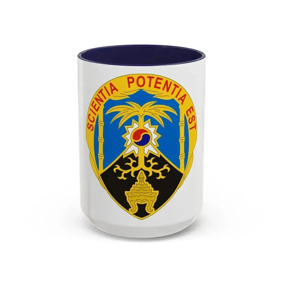 500 Military Intelligence Brigade 2 (U.S. Army) Accent Coffee Mug 15oz Navy - Go Mug Yourself