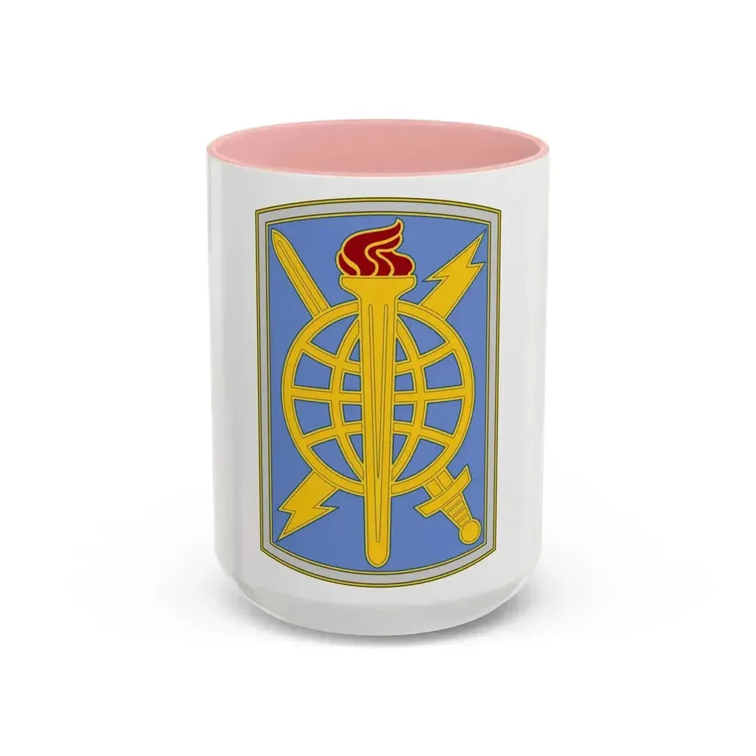 500 Military Intelligence Brigade 3 (U.S. Army) Accent Coffee Mug 15oz Pink - Go Mug Yourself