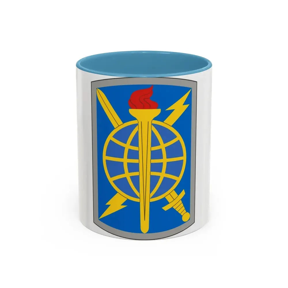 500 Military Intelligence Brigade (U.S. Army) Accent Coffee Mug 11oz Light Blue - Go Mug Yourself