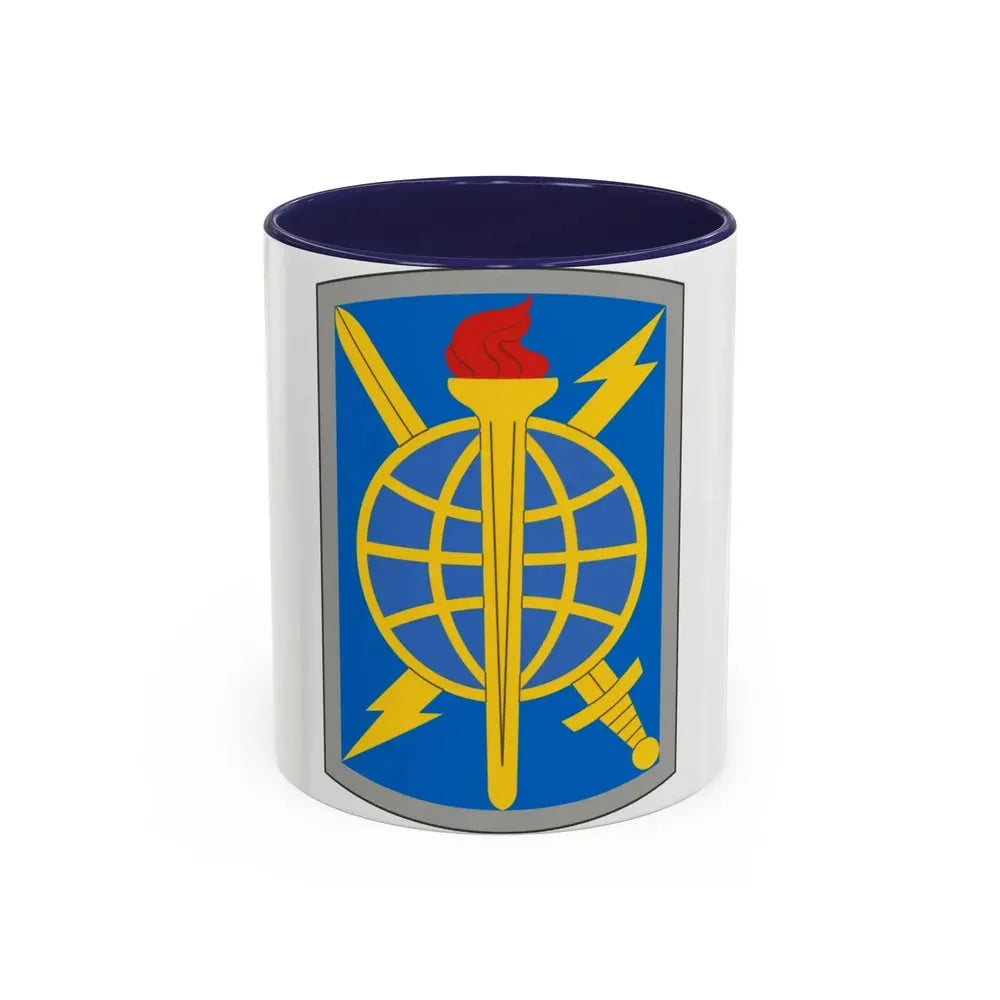 500 Military Intelligence Brigade (U.S. Army) Accent Coffee Mug 11oz Navy - Go Mug Yourself