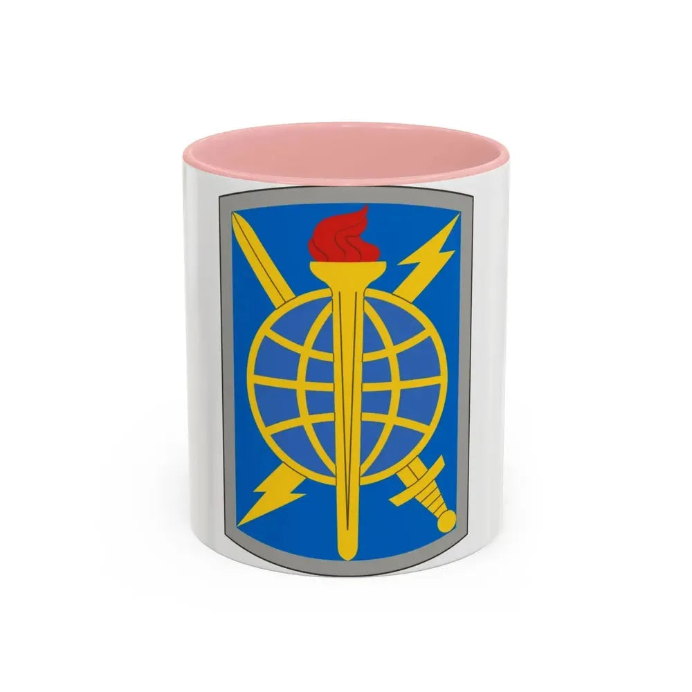 500 Military Intelligence Brigade (U.S. Army) Accent Coffee Mug 11oz Pink - Go Mug Yourself
