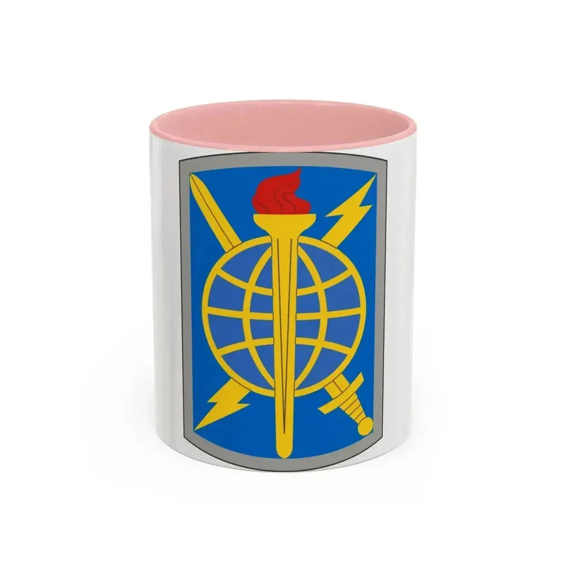 500 Military Intelligence Brigade (U.S. Army) Accent Coffee Mug 11oz Pink - Go Mug Yourself