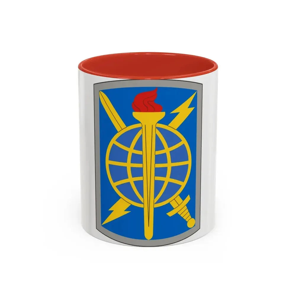 500 Military Intelligence Brigade (U.S. Army) Accent Coffee Mug 11oz Red - Go Mug Yourself