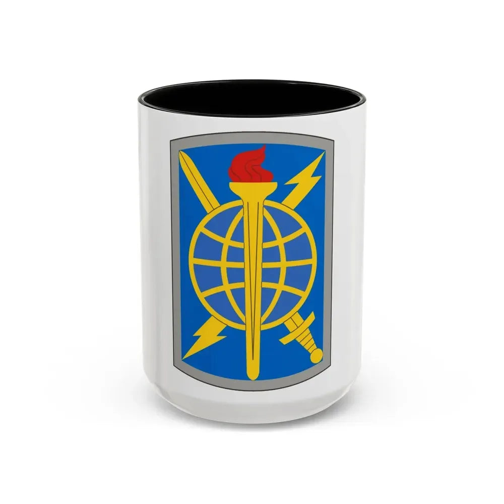 500 Military Intelligence Brigade (U.S. Army) Accent Coffee Mug 15oz Black - Go Mug Yourself