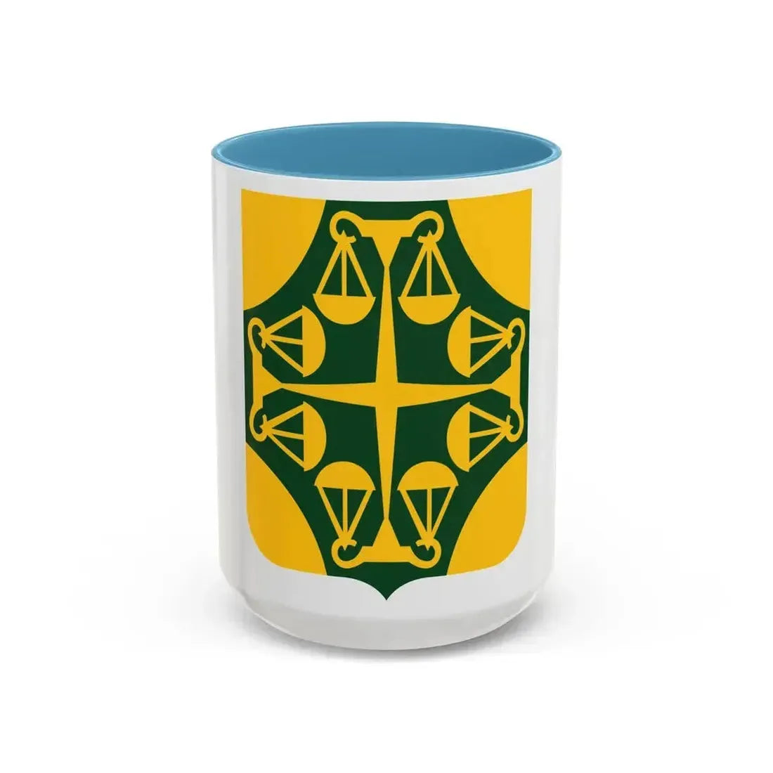 502 Military Police Battalion 2 (U.S. Army) Accent Coffee Mug 15oz Light Blue - Go Mug Yourself