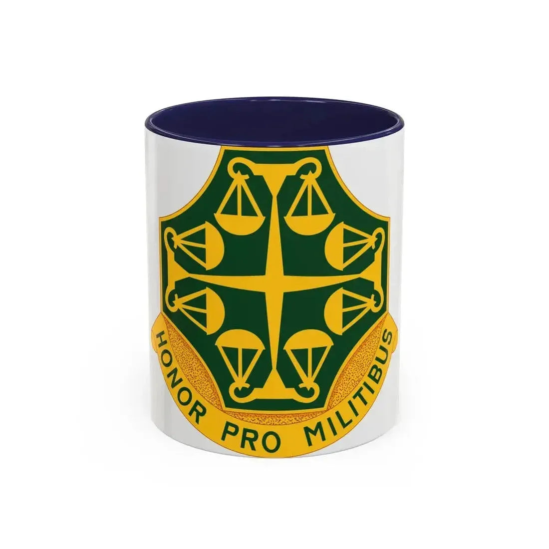 502 Military Police Battalion (U.S. Army) Accent Coffee Mug 11oz Navy - Go Mug Yourself