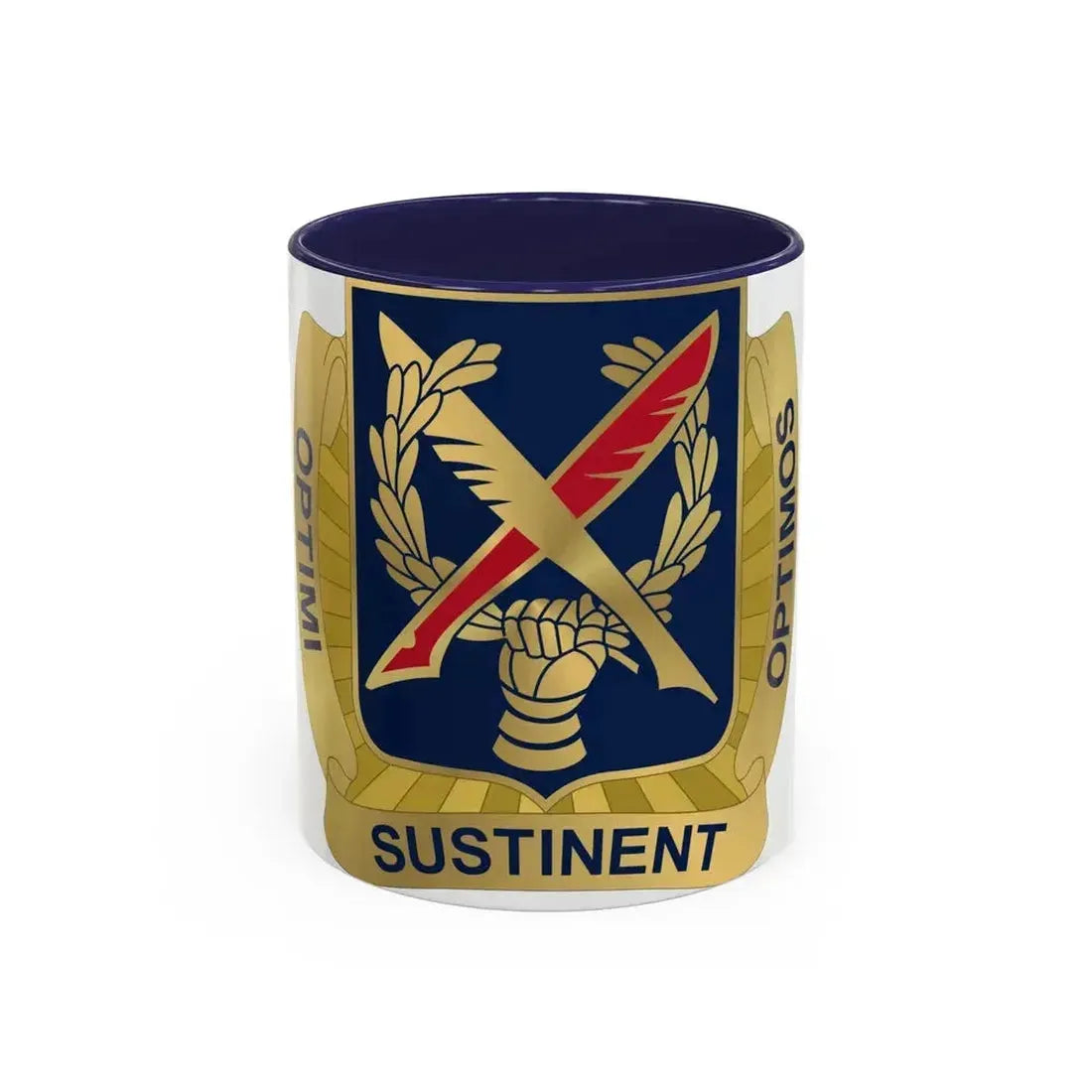 502 Personnel Services Battalion (U.S. Army) Accent Coffee Mug 11oz Navy - Go Mug Yourself