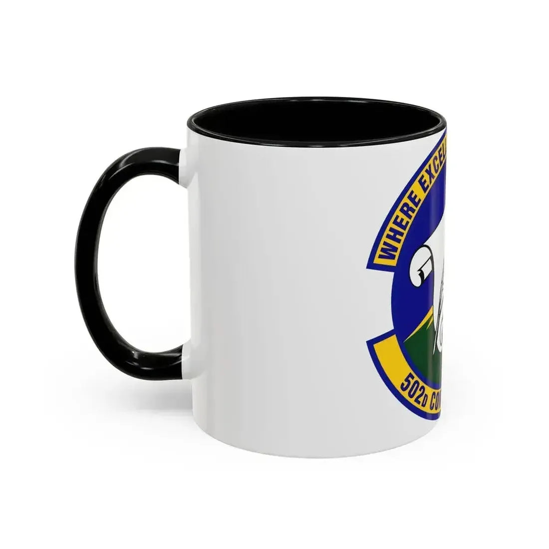 502d Contracting Squadron (U.S. Air Force) Accent Coffee Mug - Go Mug Yourself