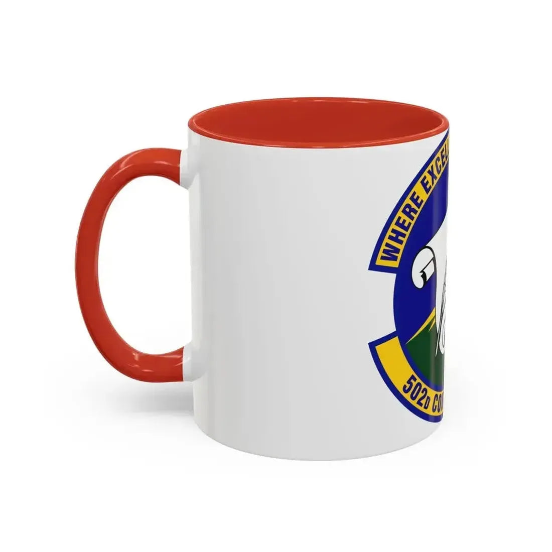 502d Contracting Squadron (U.S. Air Force) Accent Coffee Mug - Go Mug Yourself