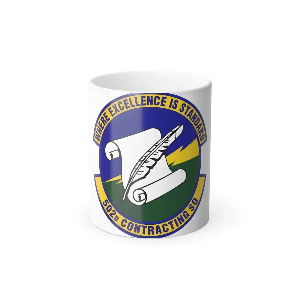 502d Contracting Squadron (U.S. Air Force) Color Changing Coffee Mug 11oz - Go Mug Yourself