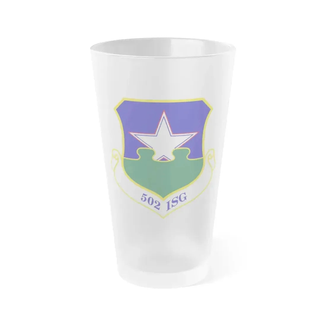 502d Installation Support Group (U.S. Air Force) Frosted Pint Glass 16oz 16oz Frosted - Go Mug Yourself