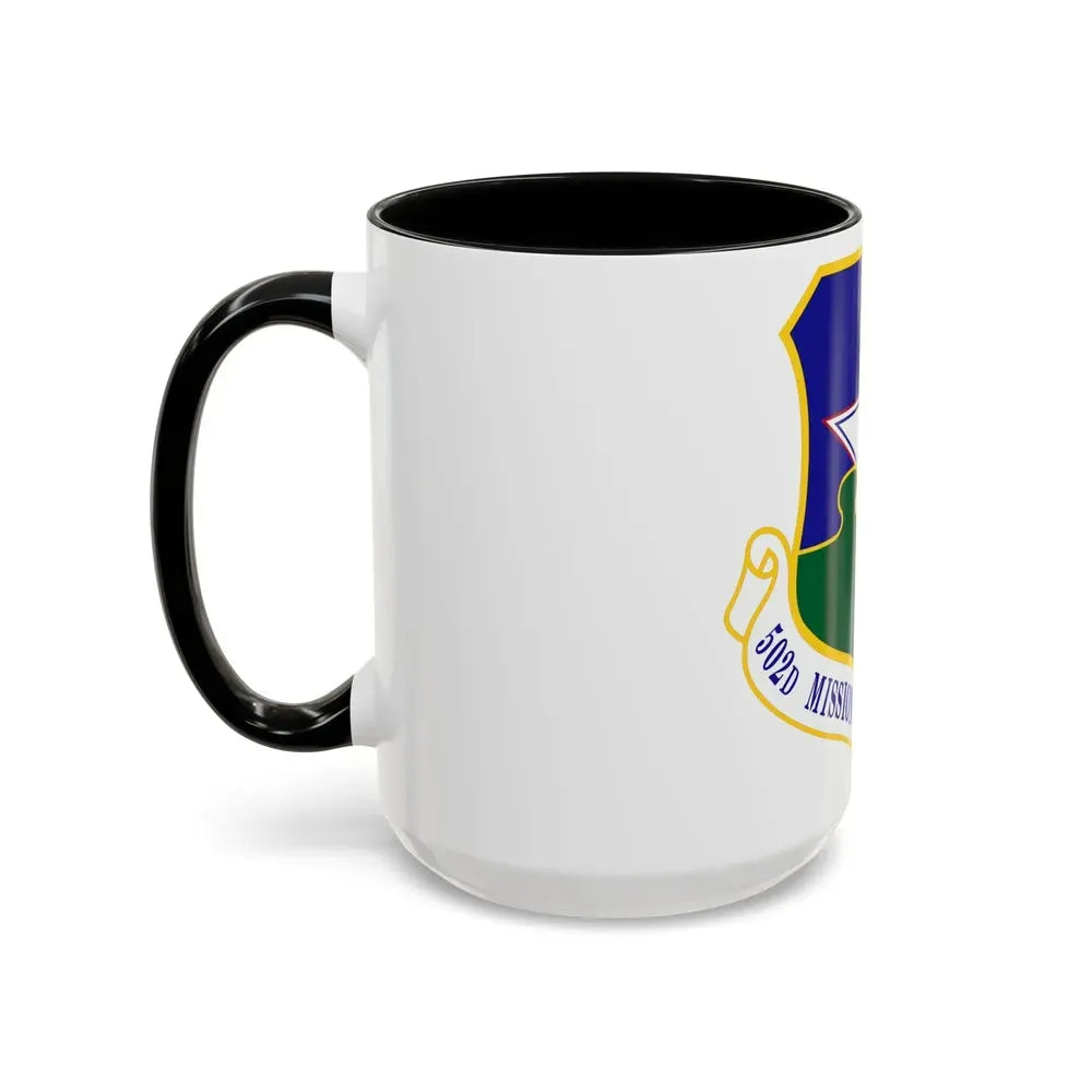 502d Mission Support Group (U.S. Air Force) Accent Coffee Mug - Go Mug Yourself
