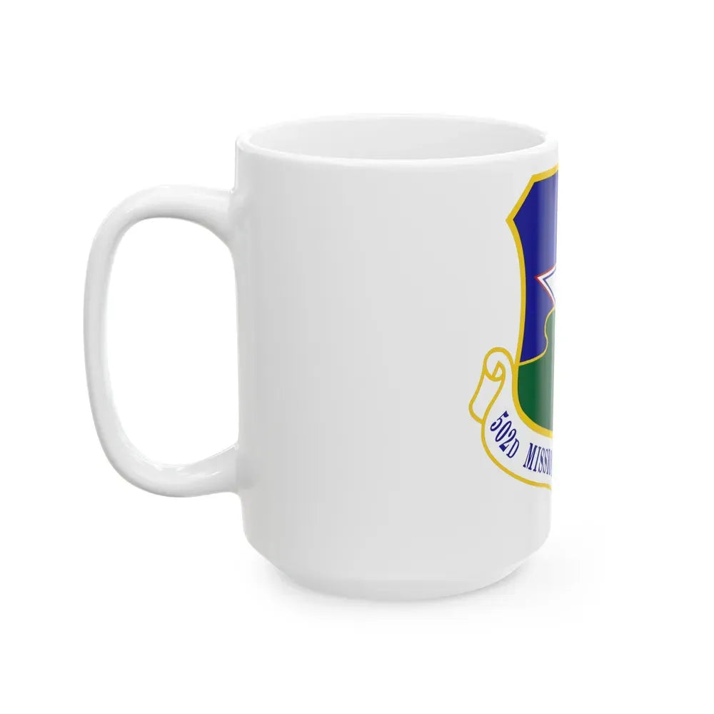 502d Mission Support Group (U.S. Air Force) White Coffee Mug - Go Mug Yourself