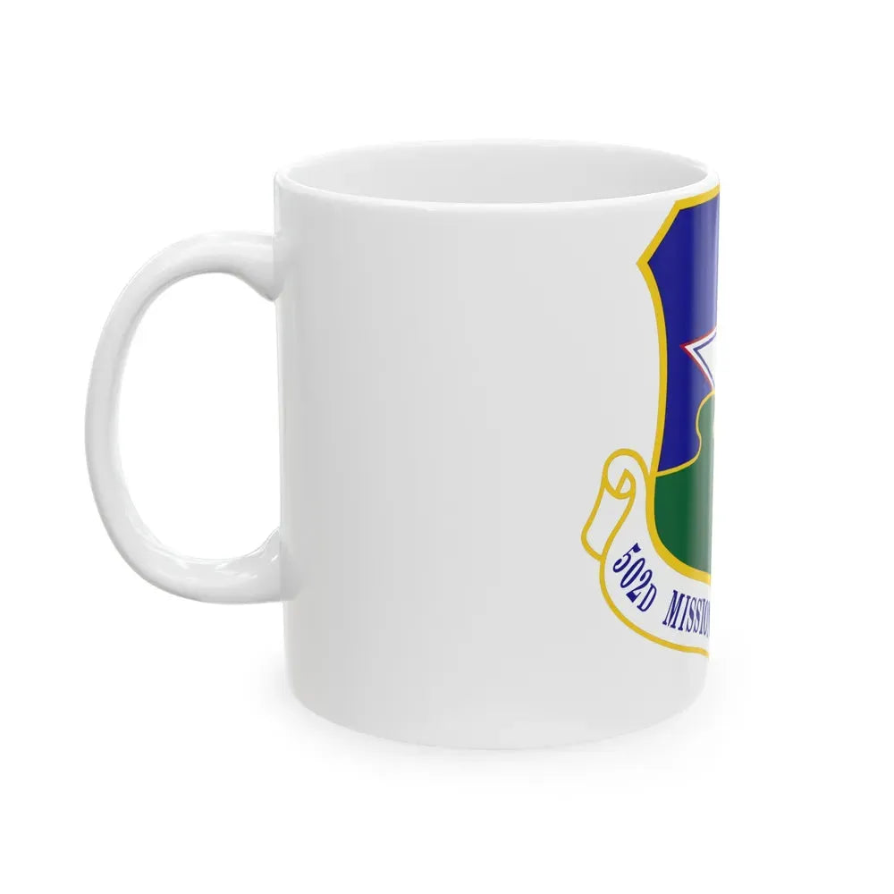 502d Mission Support Group (U.S. Air Force) White Coffee Mug - Go Mug Yourself