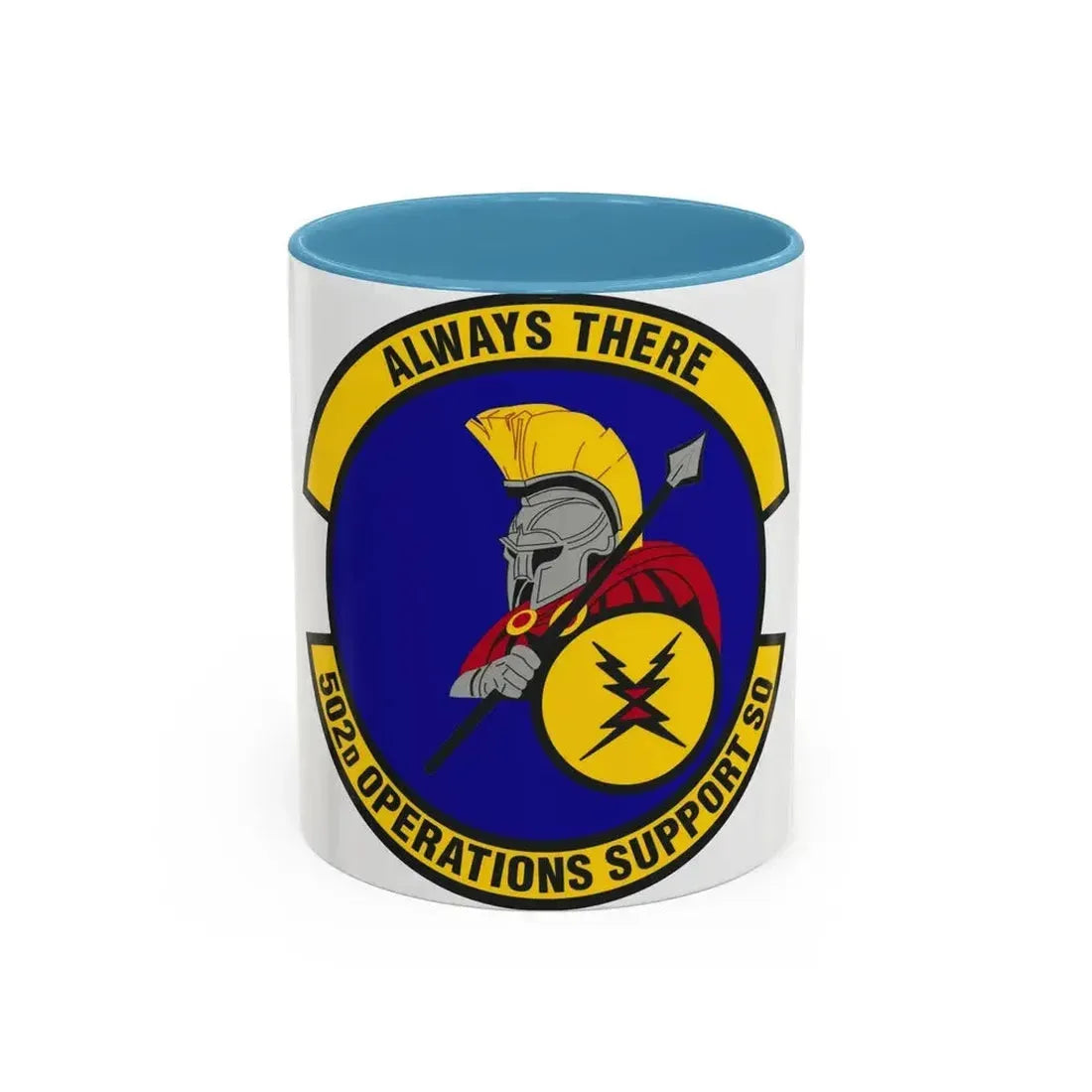 502d Operations Support Squadron (U.S. Air Force) Accent Coffee Mug 11oz Light Blue - Go Mug Yourself