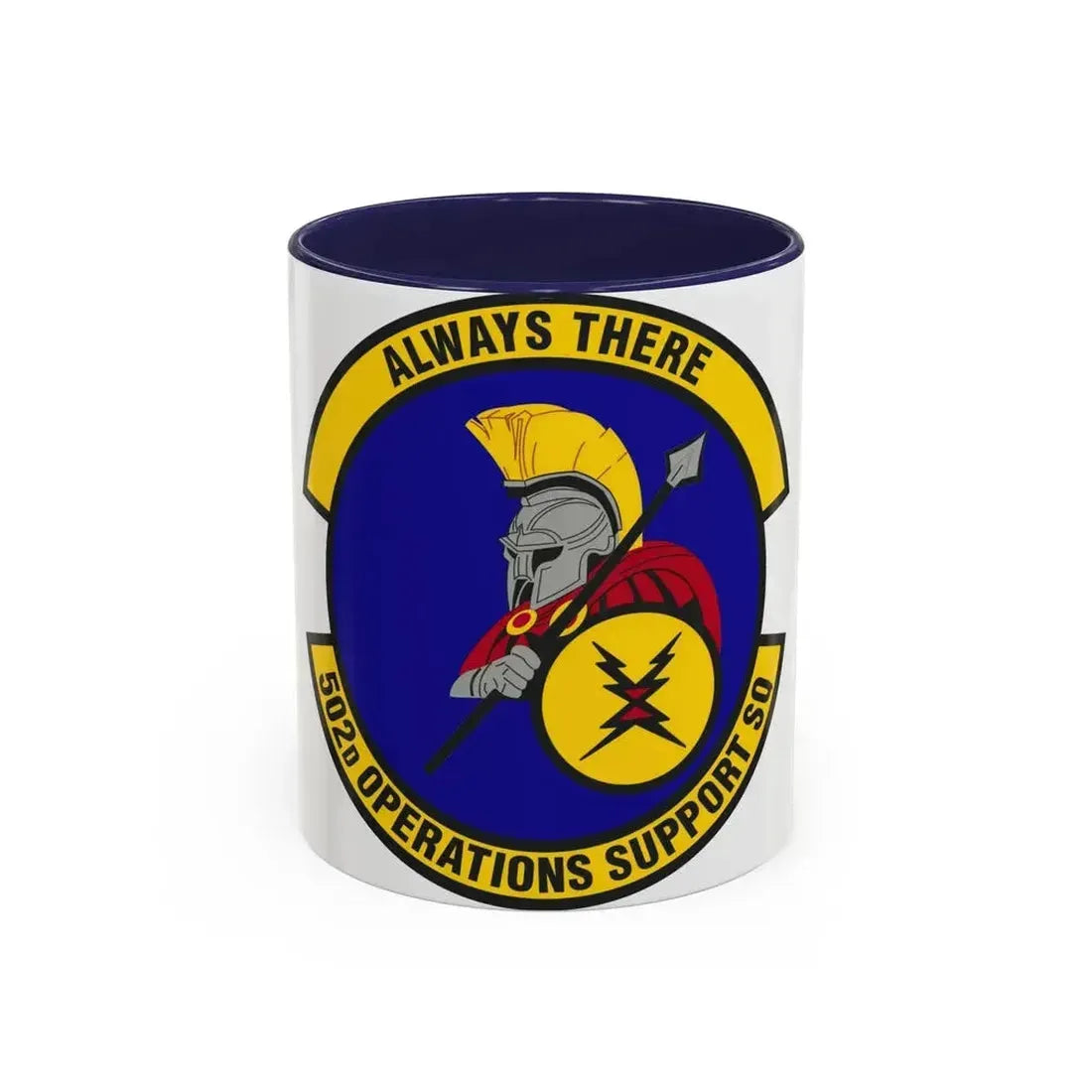 502d Operations Support Squadron (U.S. Air Force) Accent Coffee Mug 11oz Navy - Go Mug Yourself