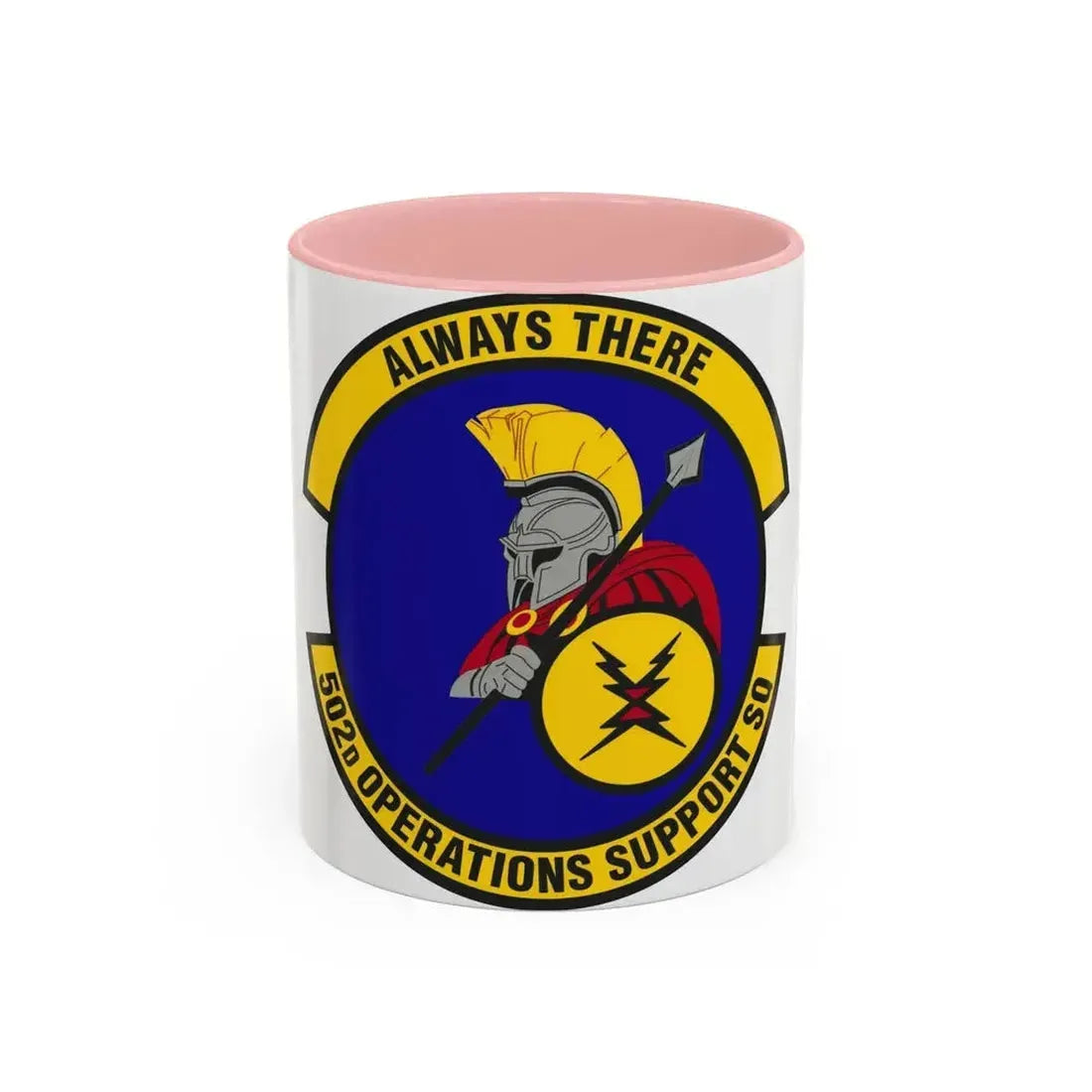 502d Operations Support Squadron (U.S. Air Force) Accent Coffee Mug 11oz Pink - Go Mug Yourself