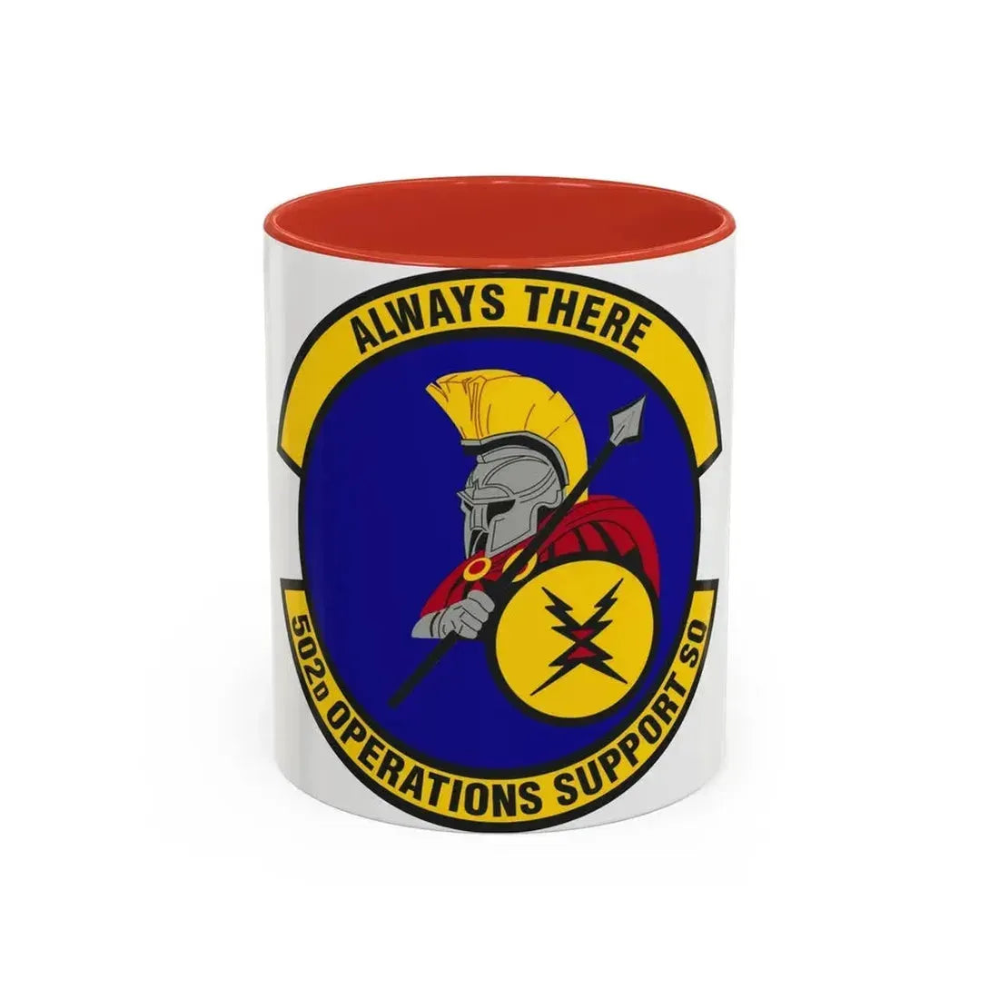 502d Operations Support Squadron (U.S. Air Force) Accent Coffee Mug 11oz Red - Go Mug Yourself