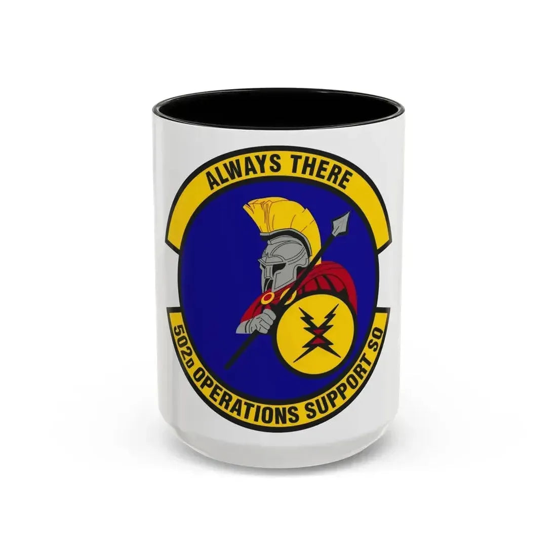 502d Operations Support Squadron (U.S. Air Force) Accent Coffee Mug 15oz Black - Go Mug Yourself