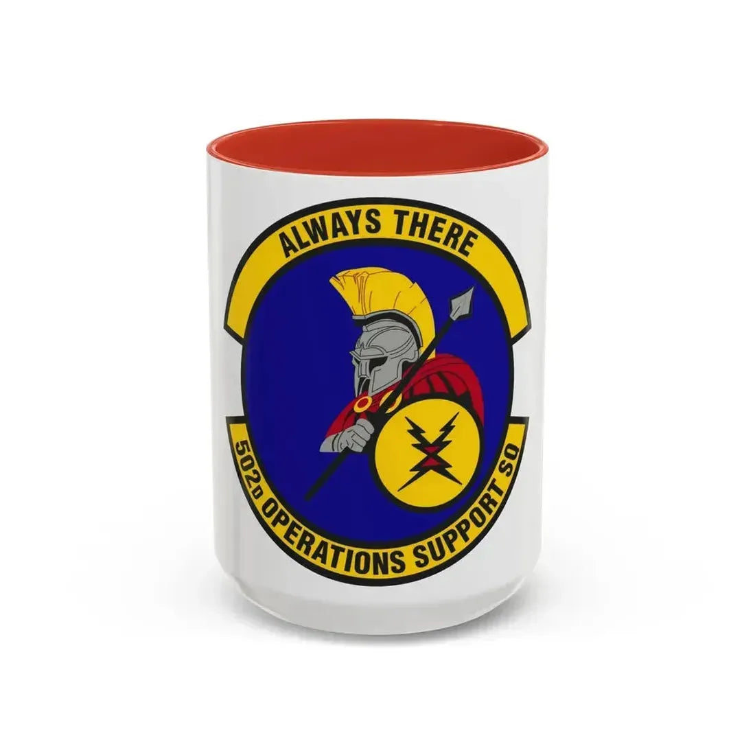 502d Operations Support Squadron (U.S. Air Force) Accent Coffee Mug 15oz Red - Go Mug Yourself