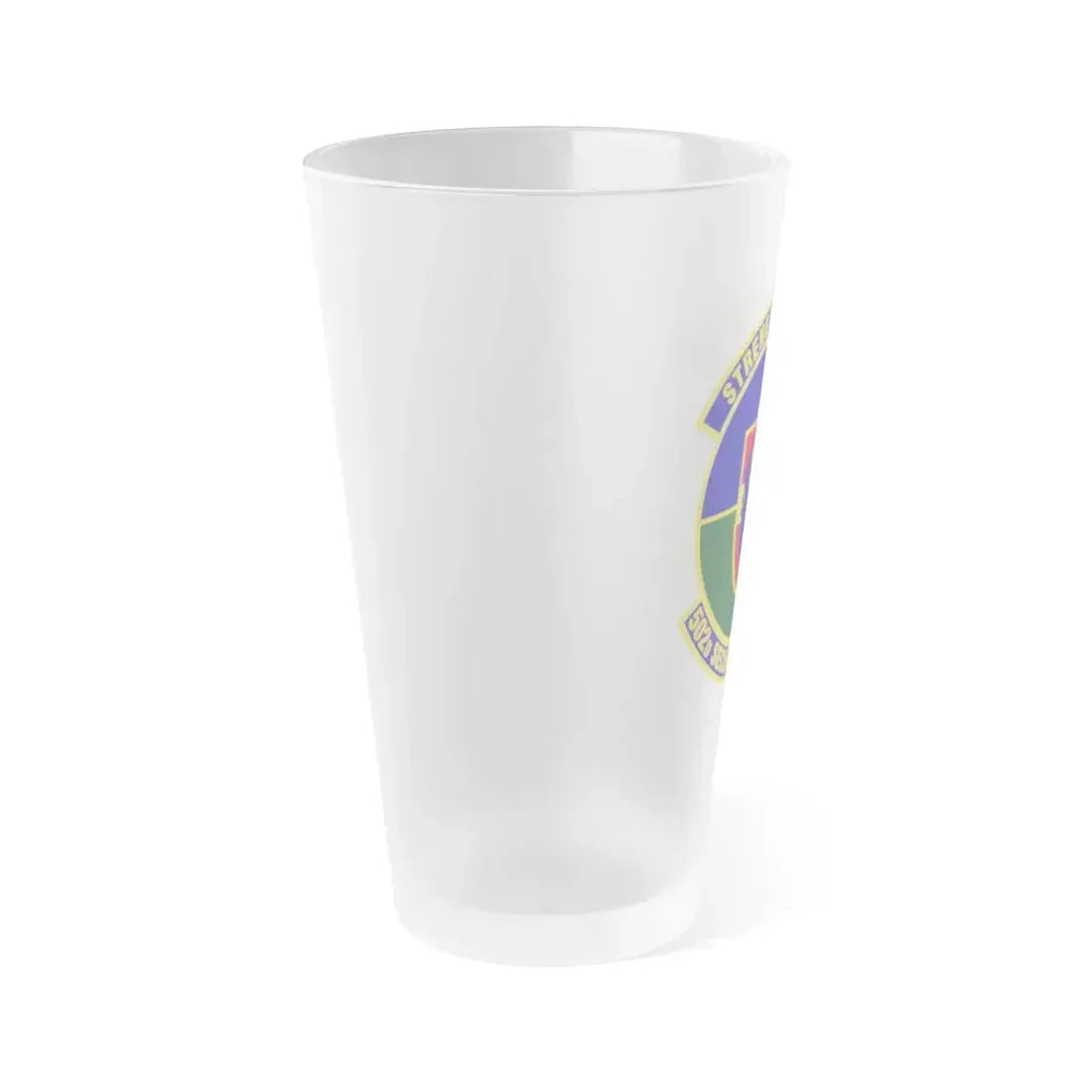 502d Security Forces Squadron (U.S. Air Force) Frosted Pint Glass 16oz - Go Mug Yourself